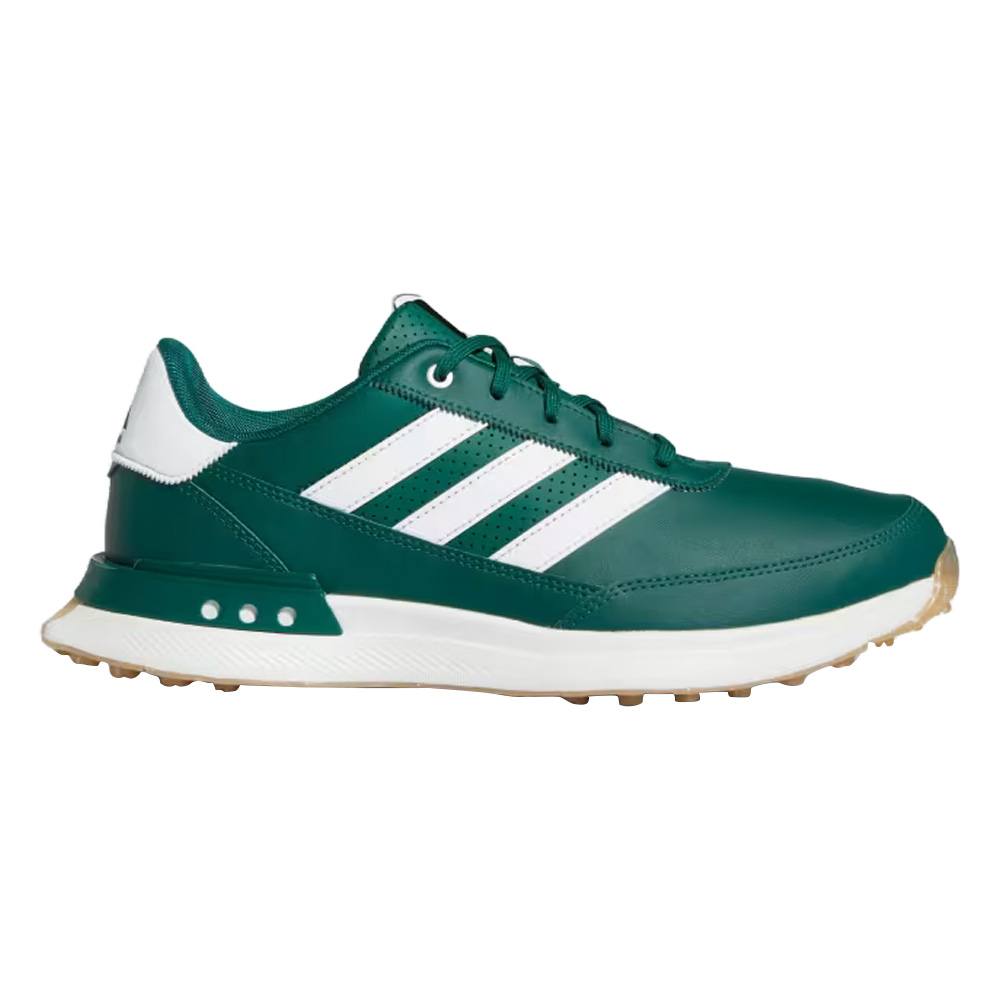 Adidas S2G Spikeless Leather 24 Golf Shoes 9.5 Cloud White Collegiate Green Gum