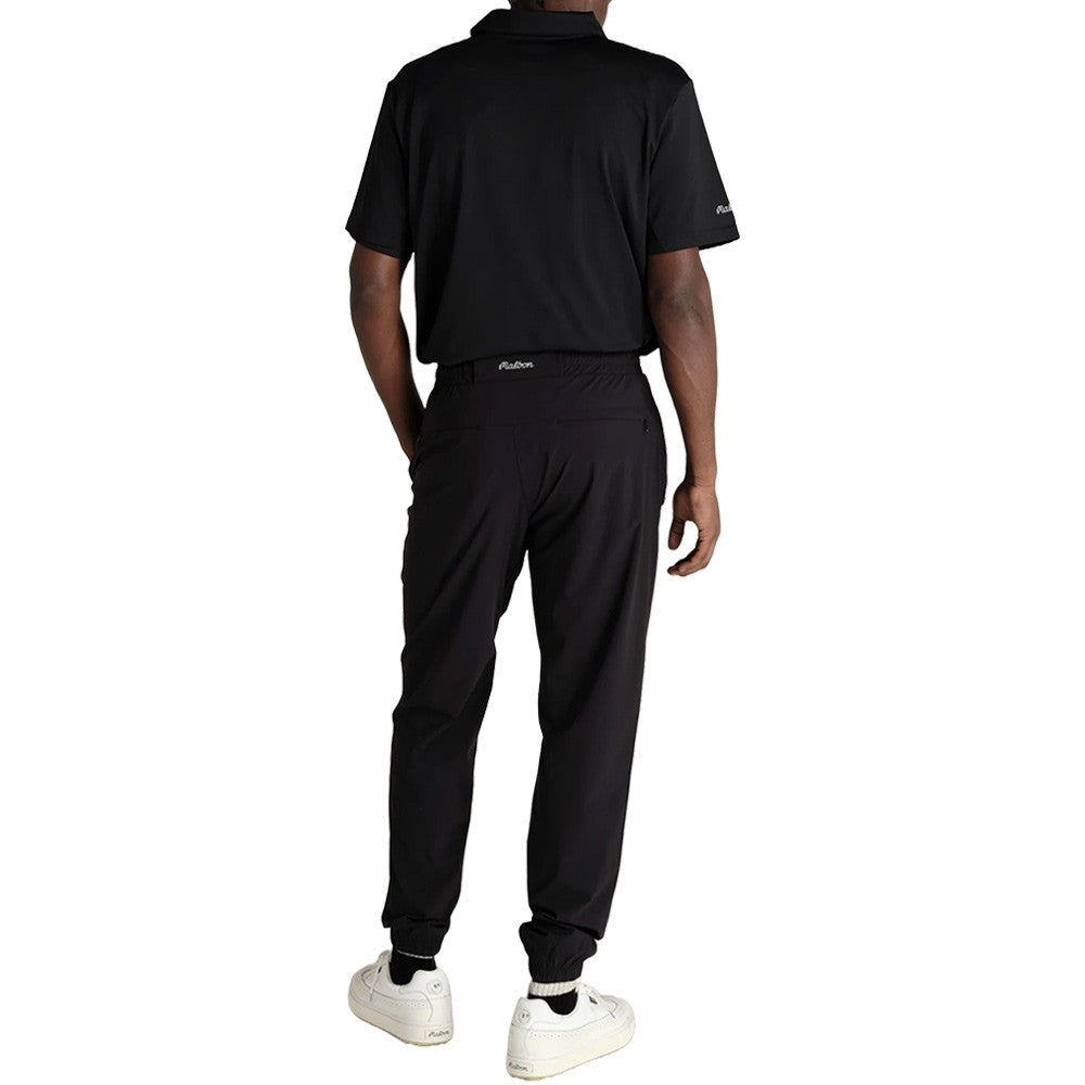 Malbon Performance Pique Golf Polo Black