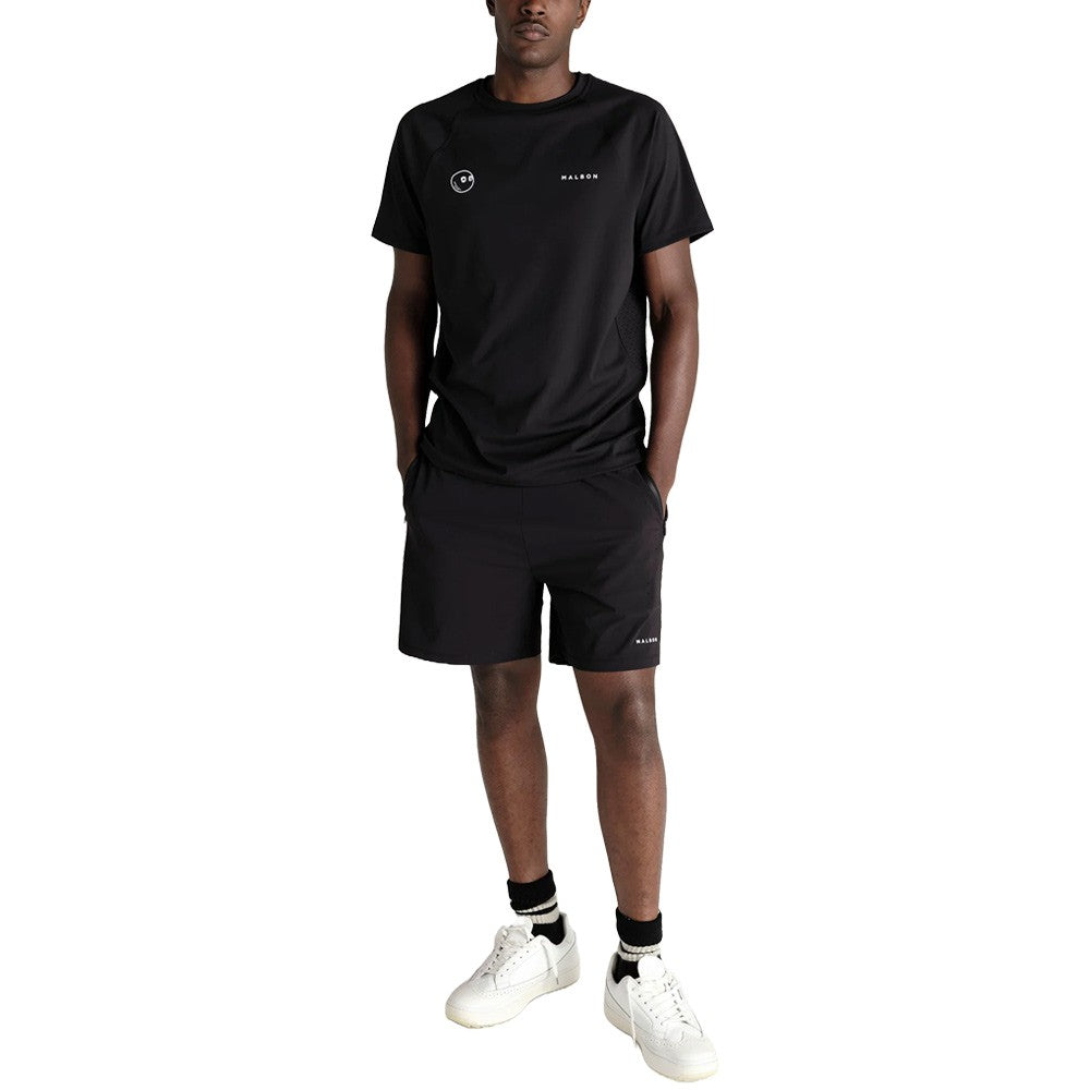 Malbon Performance Poly Breathable Tee Golf T-Shirt Black