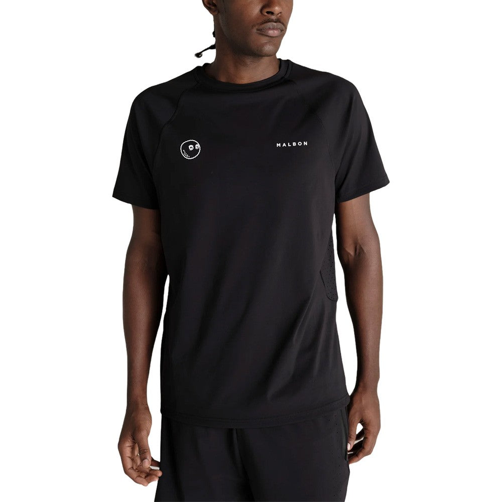 Malbon Performance Poly Breathable Tee Golf T-Shirt Black