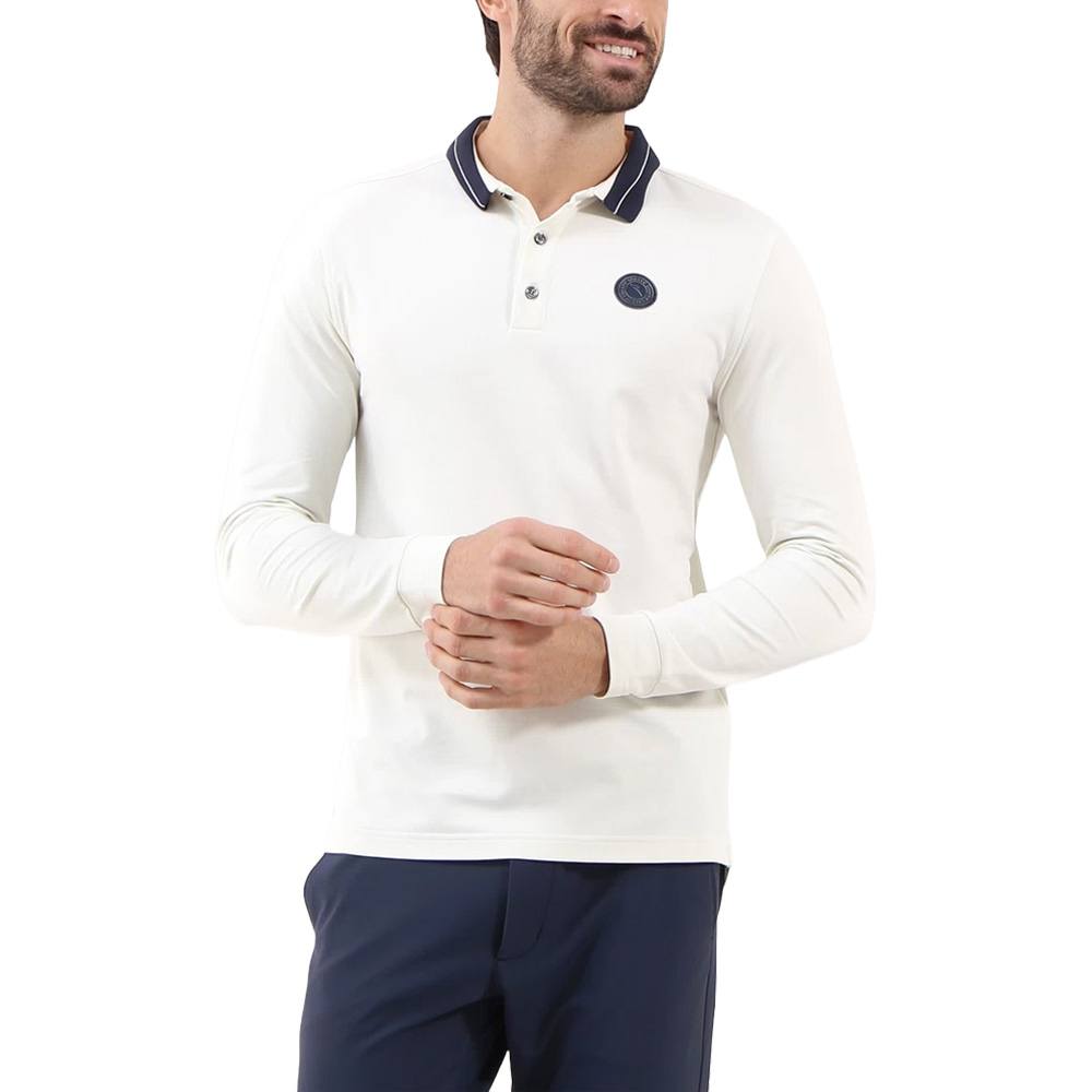 Chervo Affranto Longsleeve Golf Polo Beige - FW24