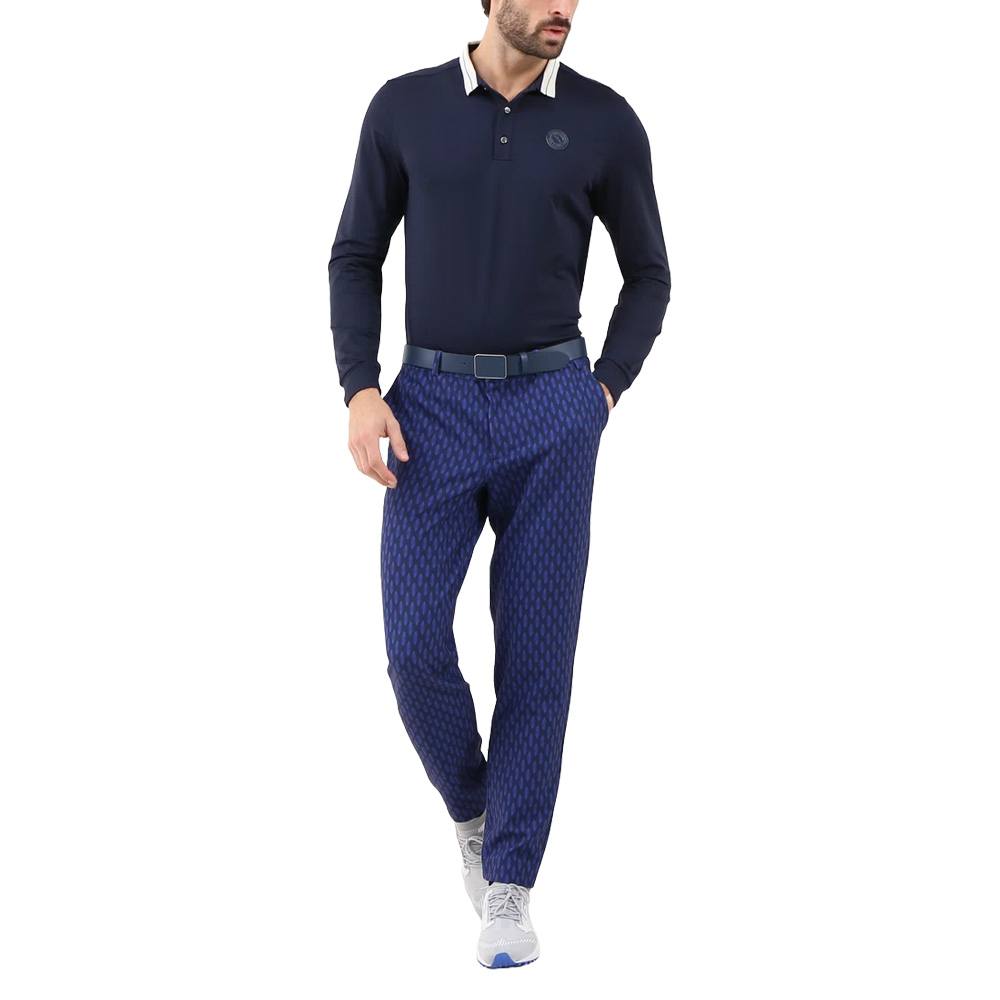 Chervo Affranto Longsleeve Golf Polo Blue - FW24