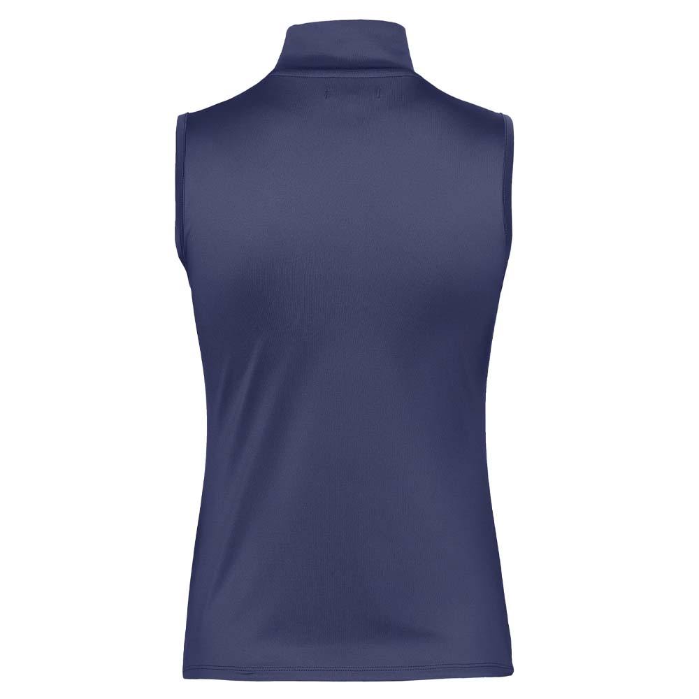 Malbon Evergreen Match Point Golf Mockneck Navy Women