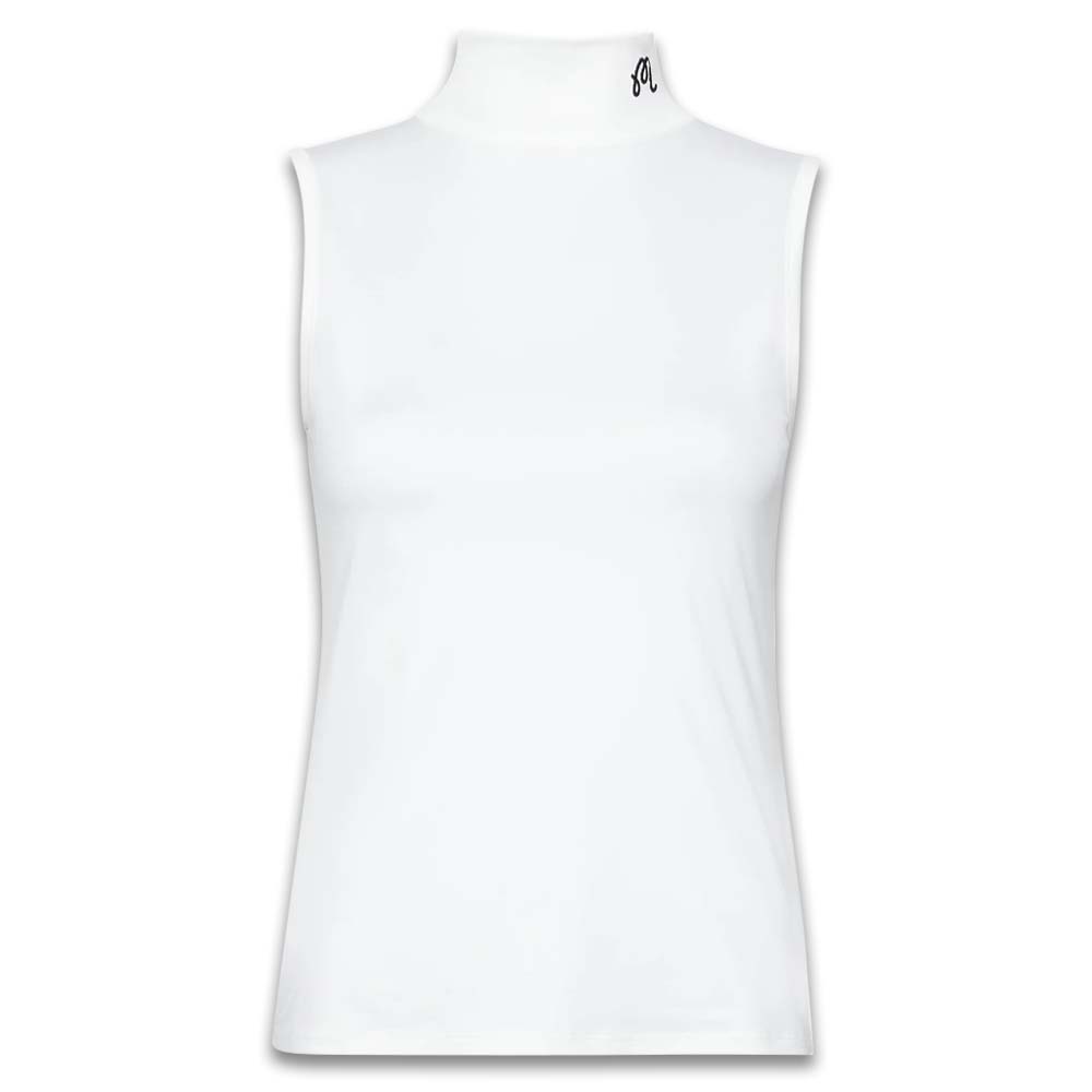 Malbon Evergreen Match Point Golf Mockneck White Women