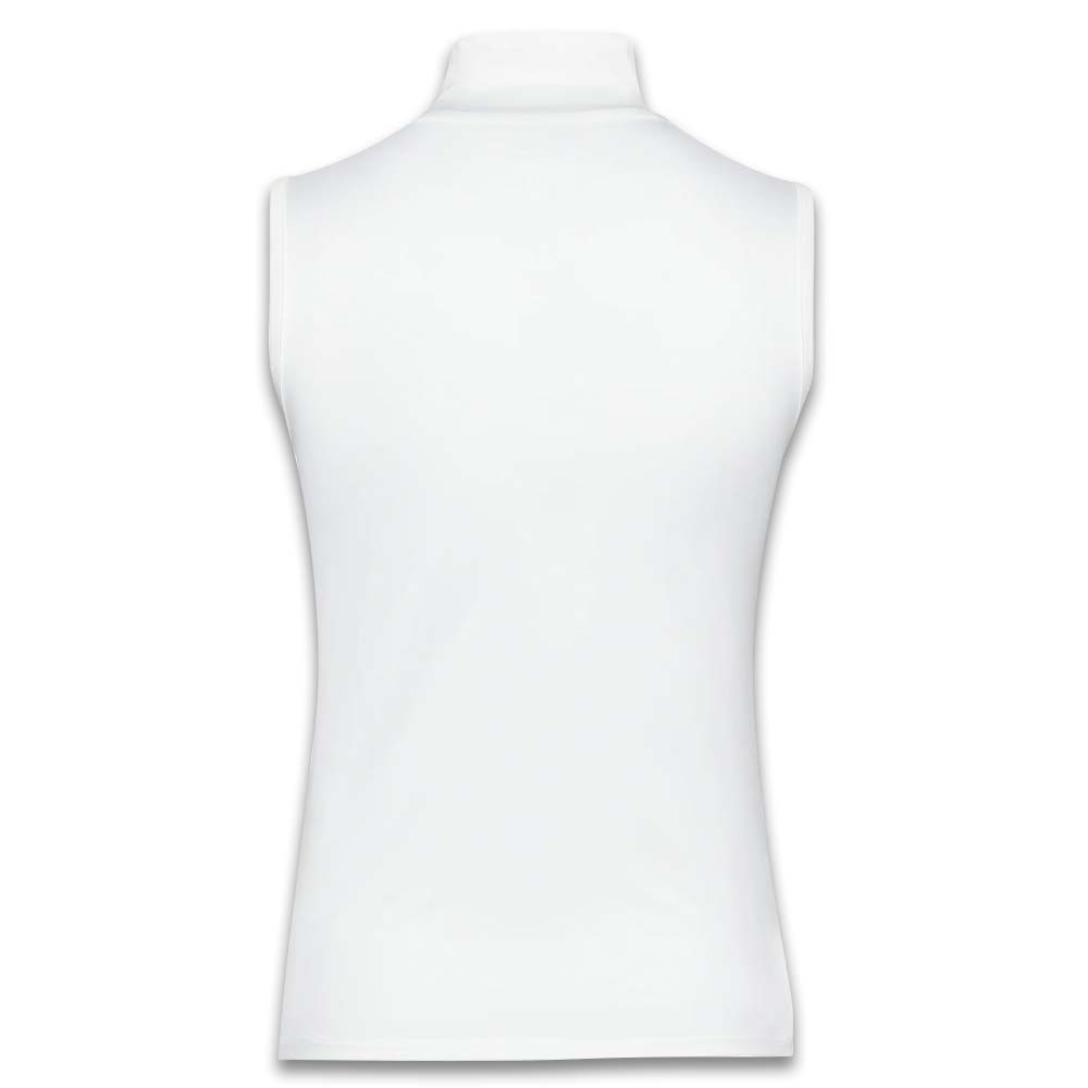 Malbon Evergreen Match Point Golf Mockneck White Women