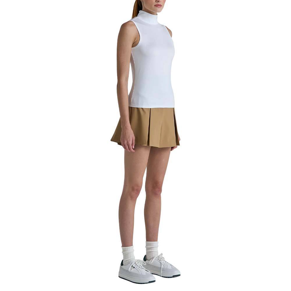 Malbon Evergreen Match Point Golf Mockneck White Women