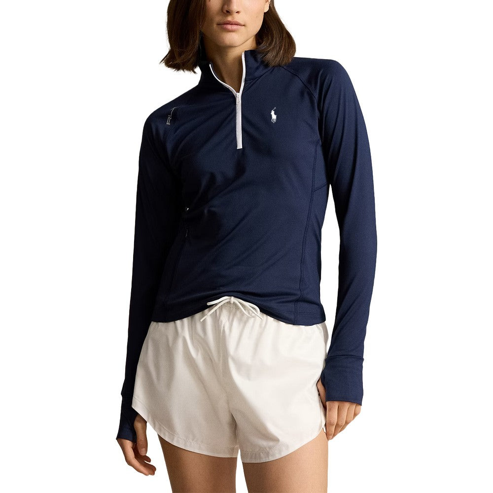 Ralph Lauren Stretch Jersey UV 1/4 Zip Golf Pullover (Slim Fit) 2024 Women