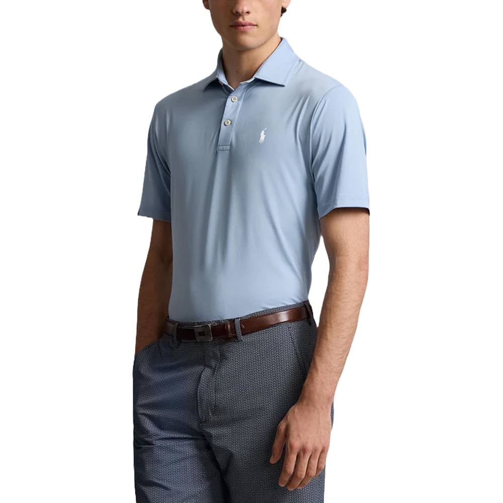 Ralph Lauren Lightweight Airflow Jersey Golf Polo Estate Blue - FW24 Men