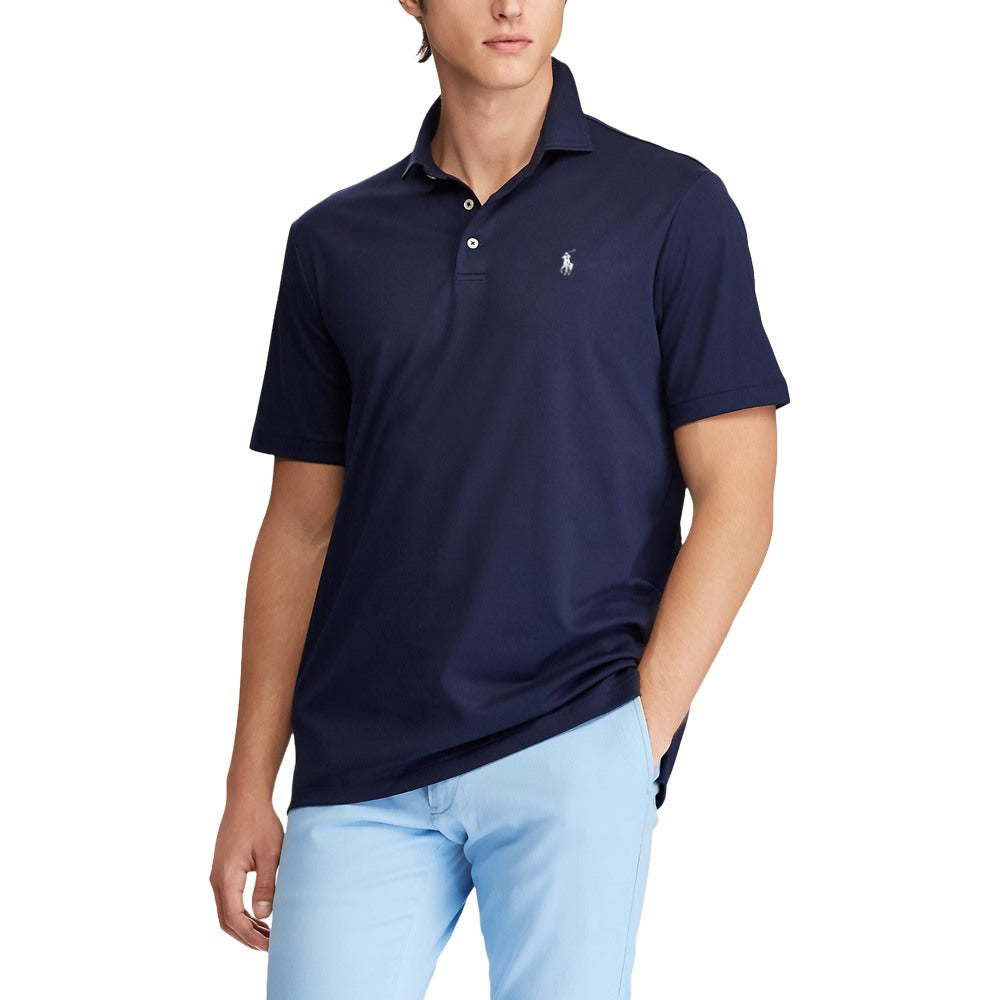 Ralph Lauren Tour Pique w/Cut & Sewn Collar Golf Polo Refined Navy - FW24 Men