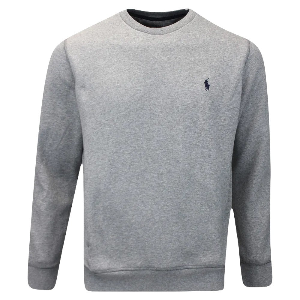 Ralph Lauren Magic Fleece Crewneck Golf Sweater Andover Heather - FW24 Men