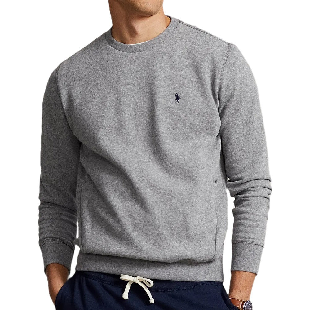 Ralph Lauren Magic Fleece Crewneck Golf Sweater Andover Heather - FW24 Men