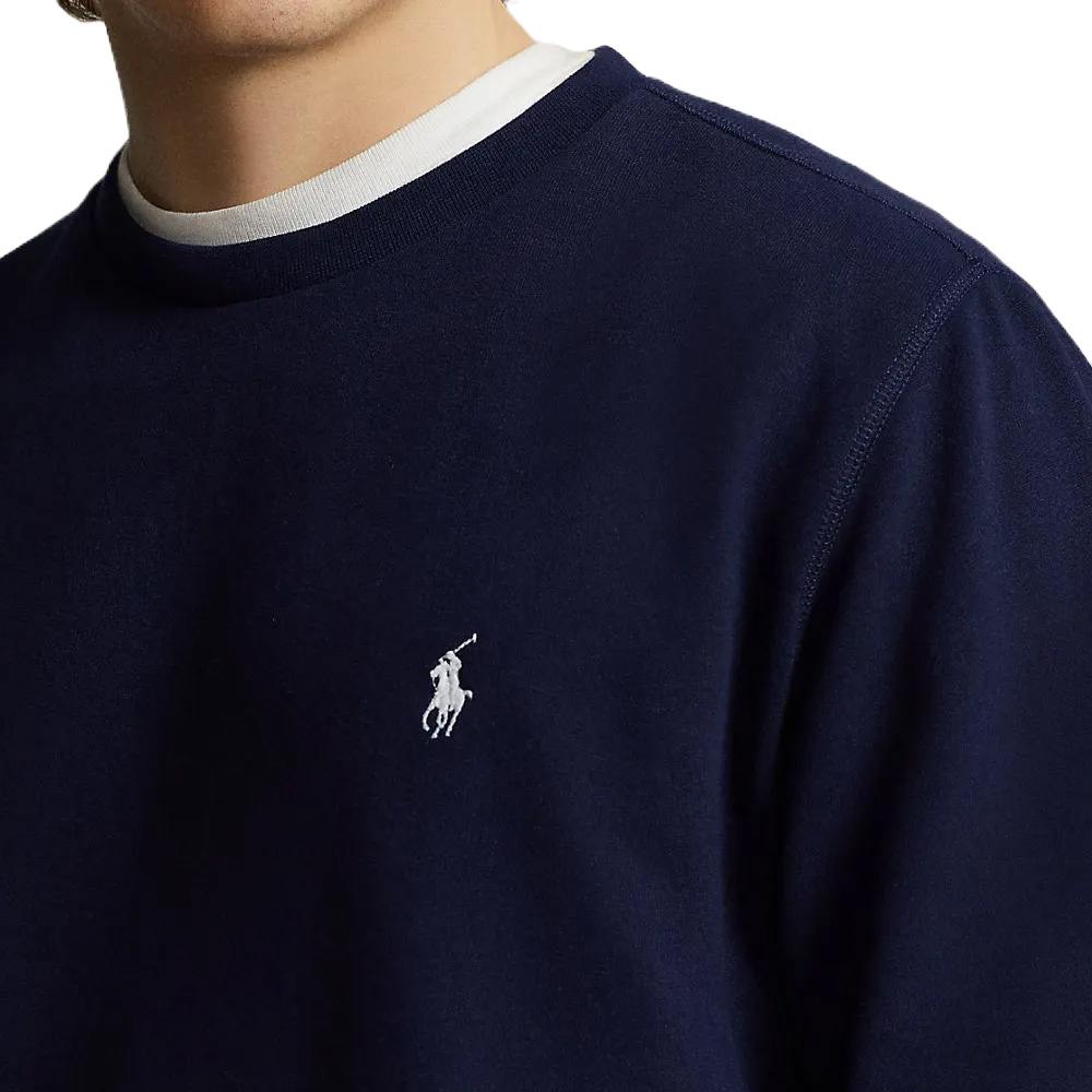 Ralph Lauren Magic Fleece Crewneck Golf Sweater Refined Navy - FW24 Men