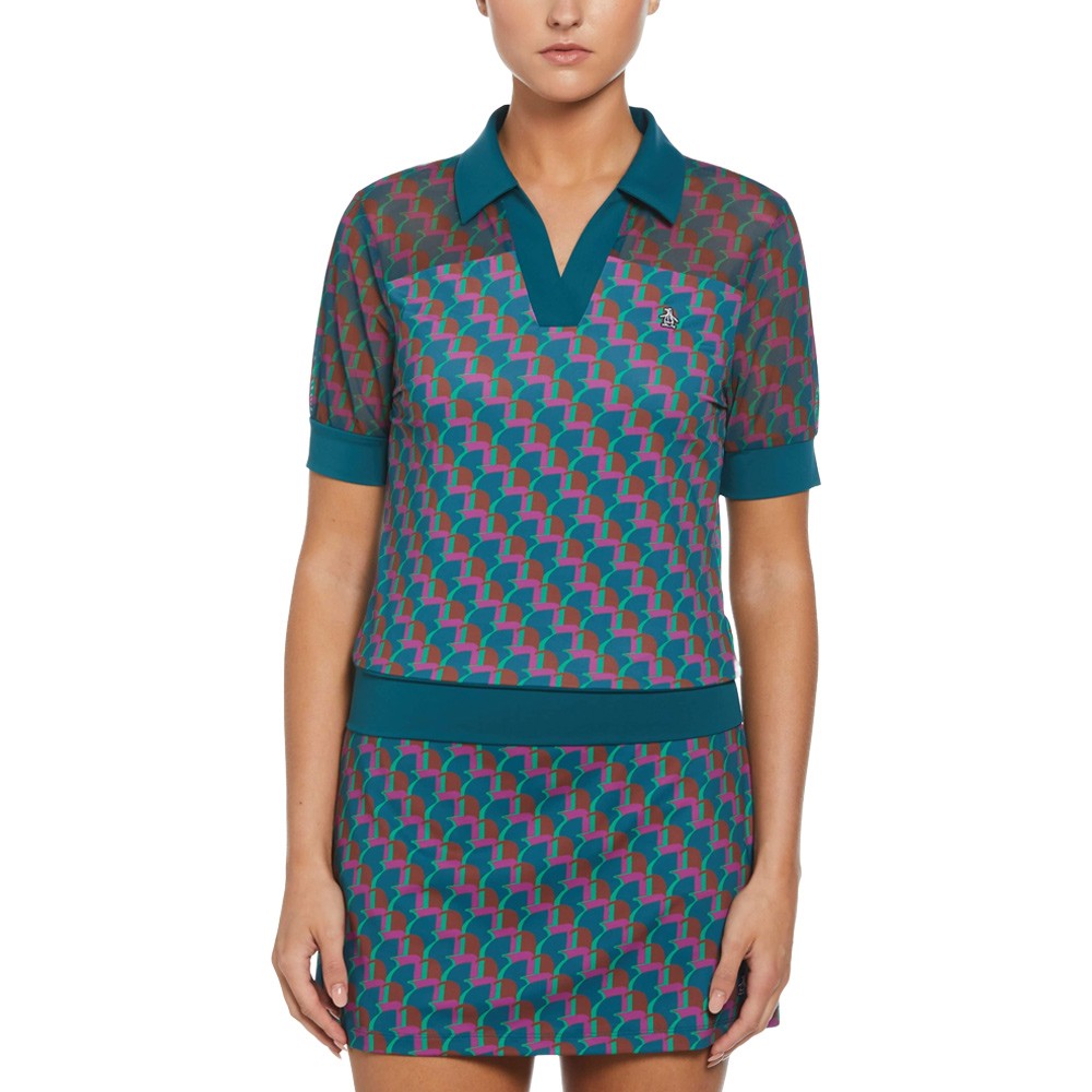 Original Penguin Print Golf Shirt 2024 Women