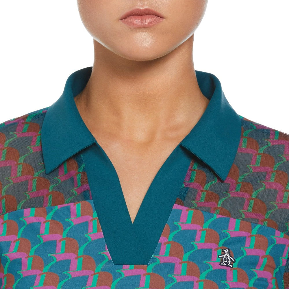 Original Penguin Print Golf Shirt 2024 Women