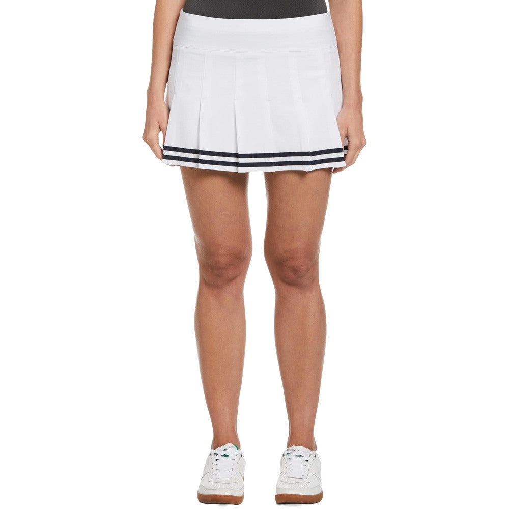 Original Penguin 13" Contrast Hem Pleated Golf Skort Bright White - SS24 Women