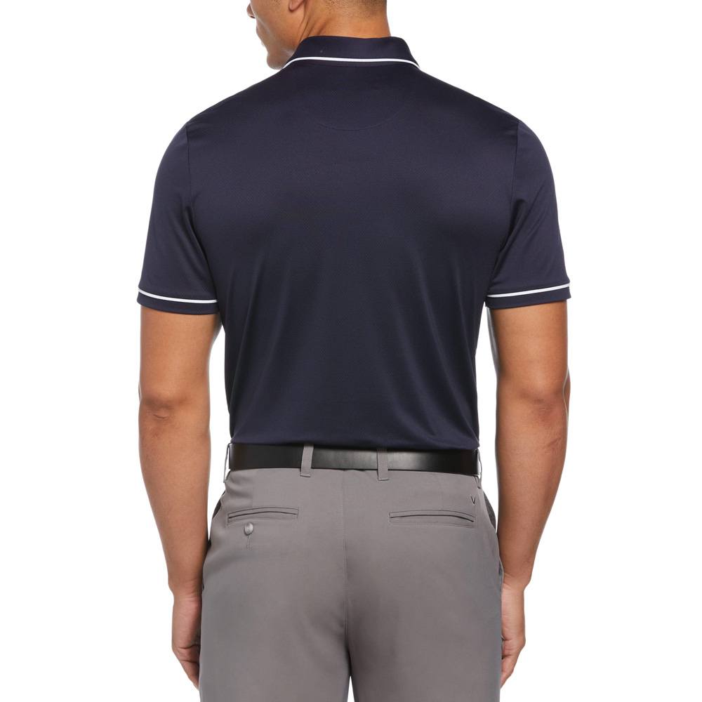 Original Penguin The Technical Earl Golf Polo Black Iris - SS24 Men