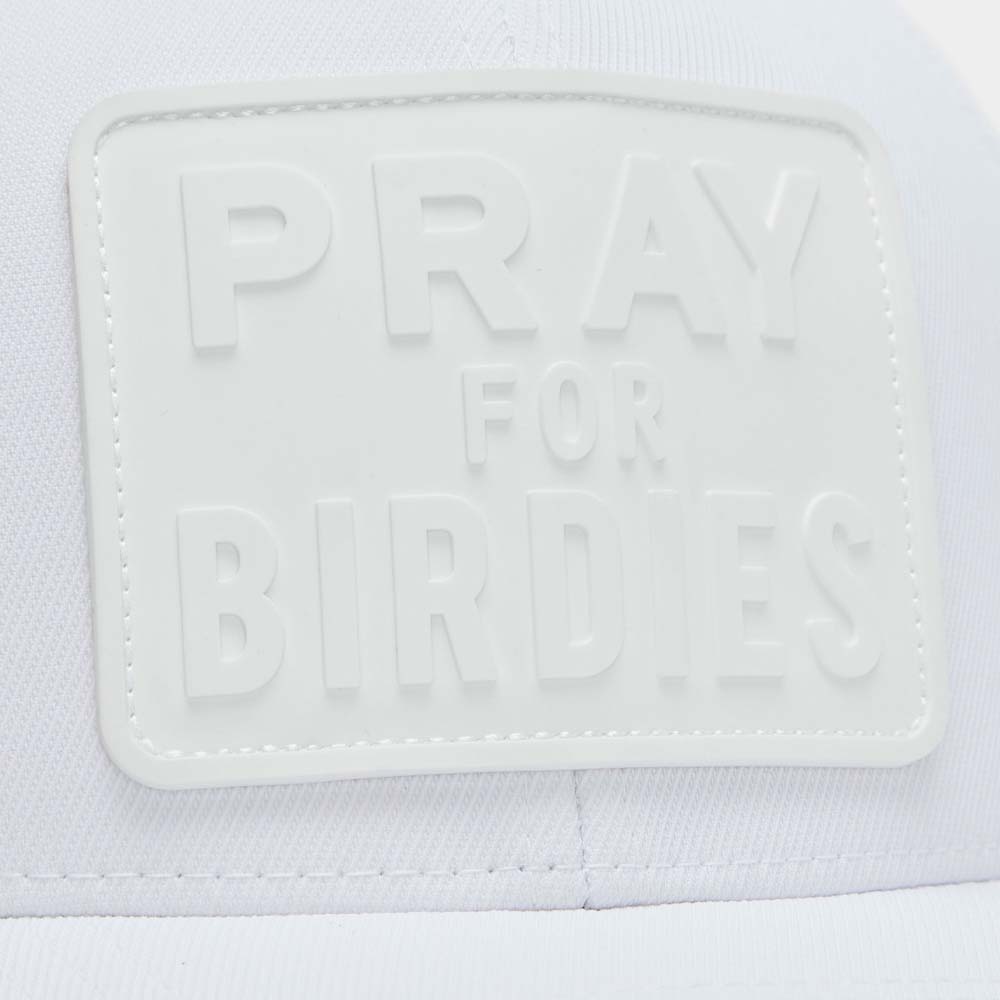 Gfore Monochrome Pray for Birdies Stretch Twill Snapback Golf Cap 2024