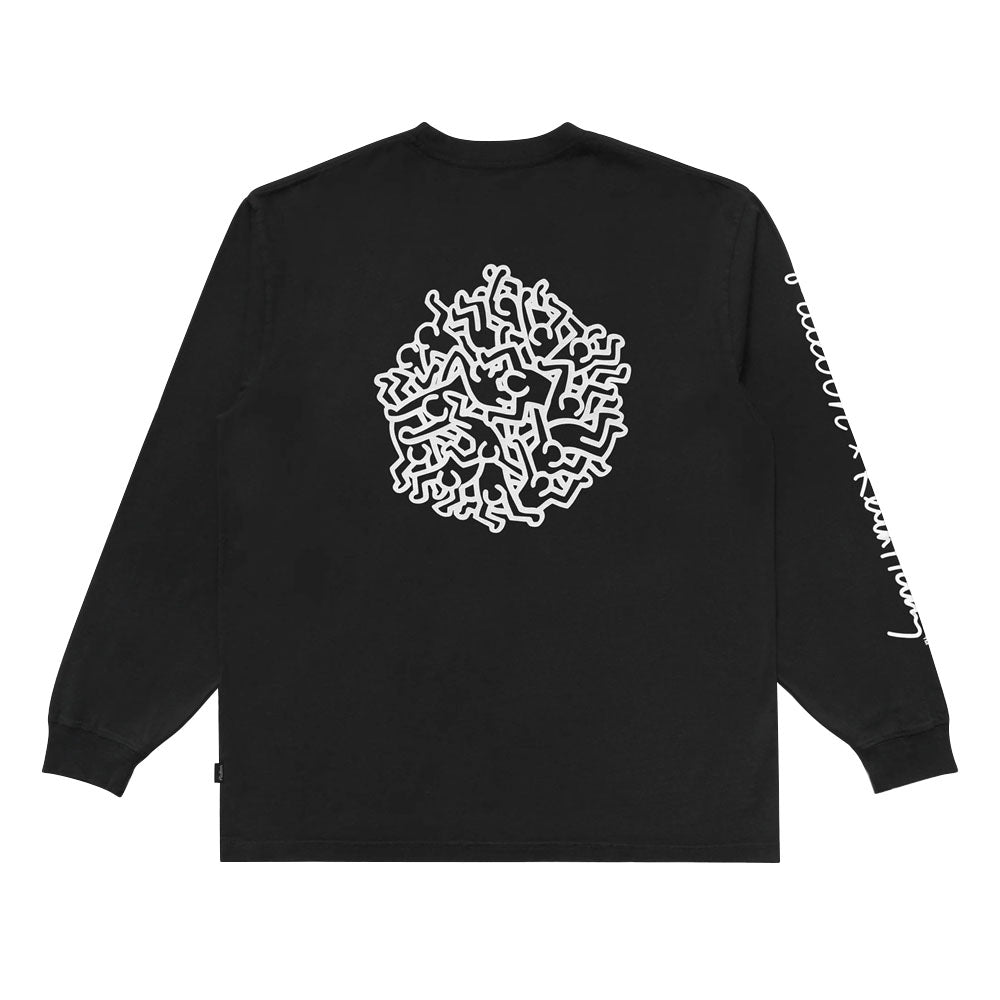 Malbon x Keith Haring Longsleeve Golf T-Shirt Black