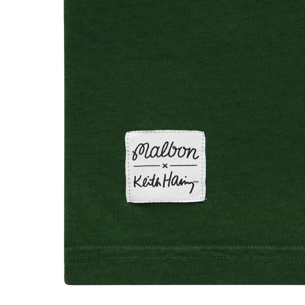 Malbon x Keith Haring Longsleeve Golf T-Shirt Green