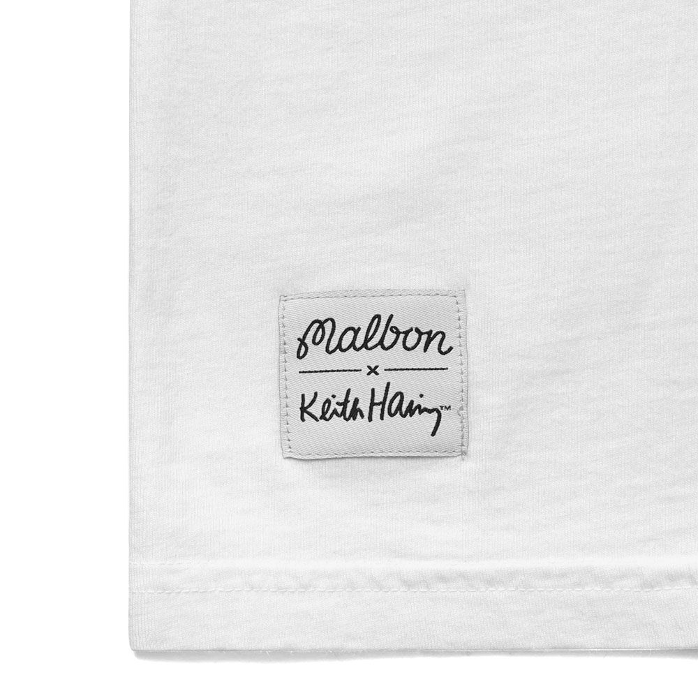 Malbon x Keith Haring Pocket Golf T-Shirt White