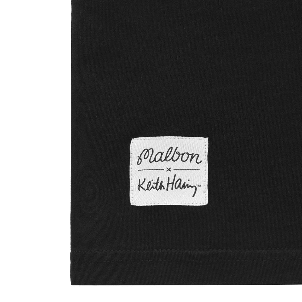 Malbon x Keith Haring Shortsleeve Golf T-Shirt Black