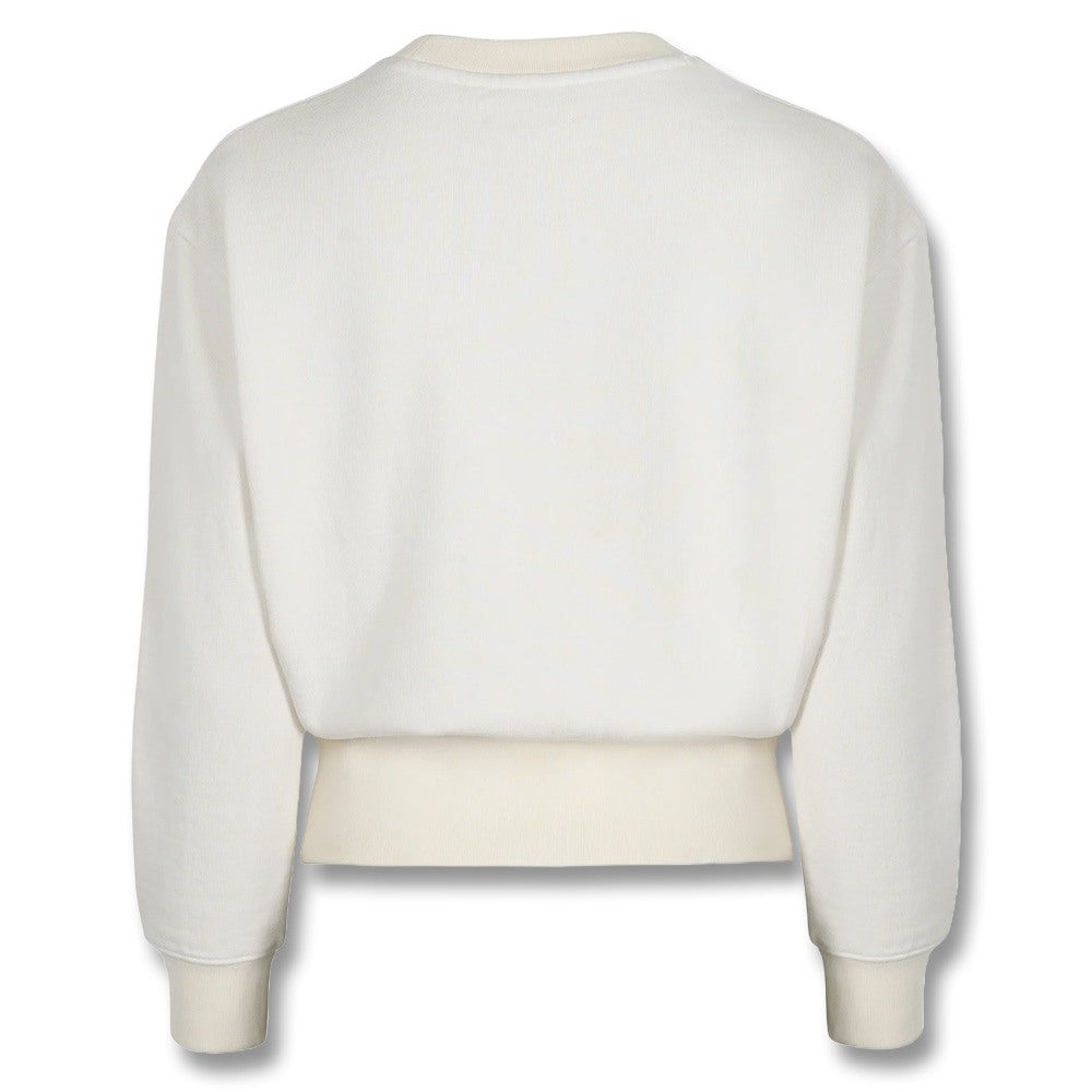 Malbon Ivy Creweck Golf Sweater Bone - FW24 Women