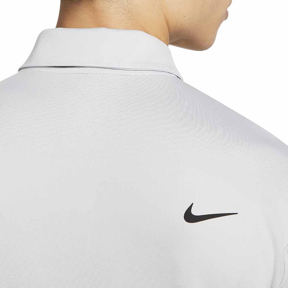 Nike Dri-FIT Tour Solid Golf Polo Light Smoke Gray/White - Holiday24