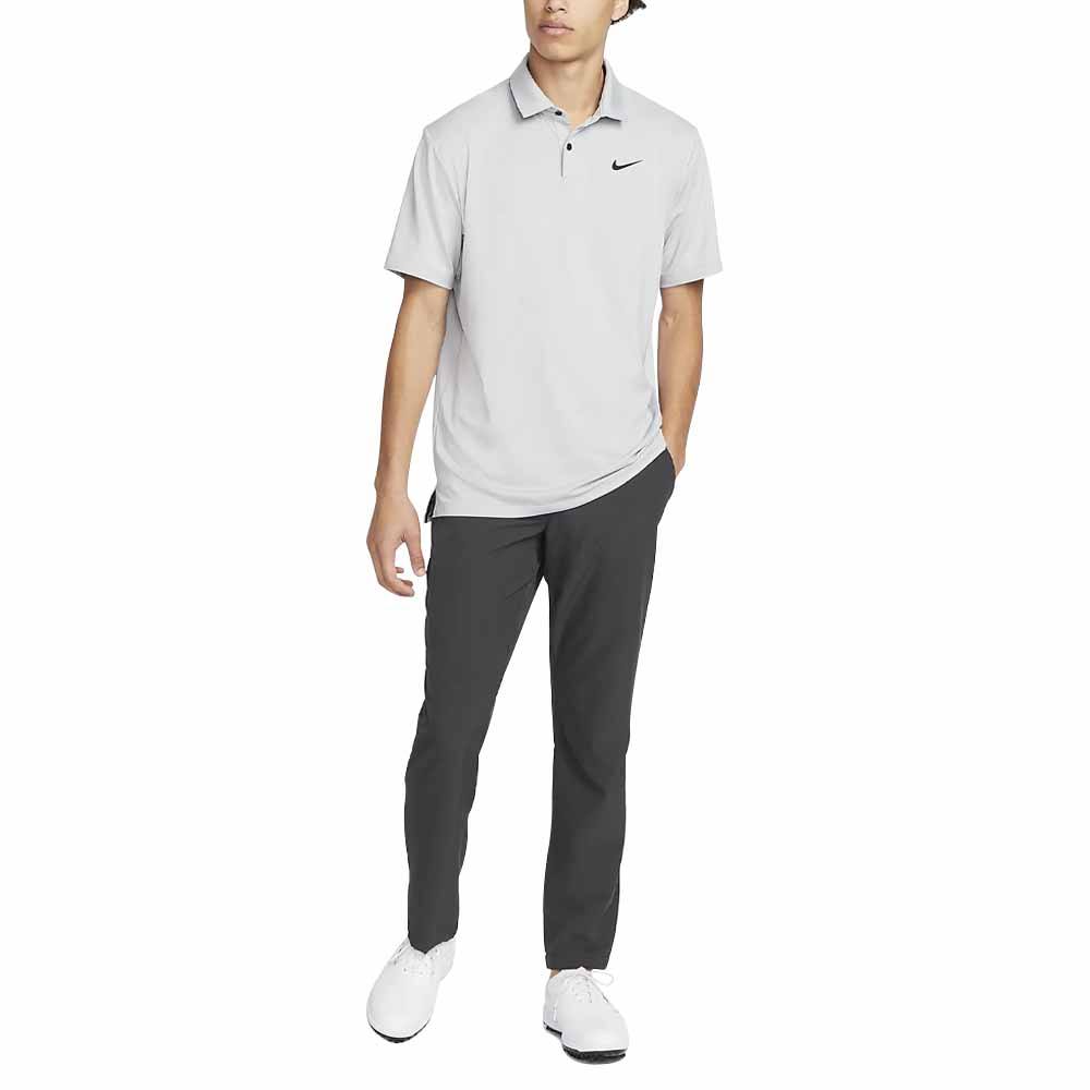 Nike Dri-FIT Tour Solid Golf Polo Light Smoke Gray/White - Holiday24