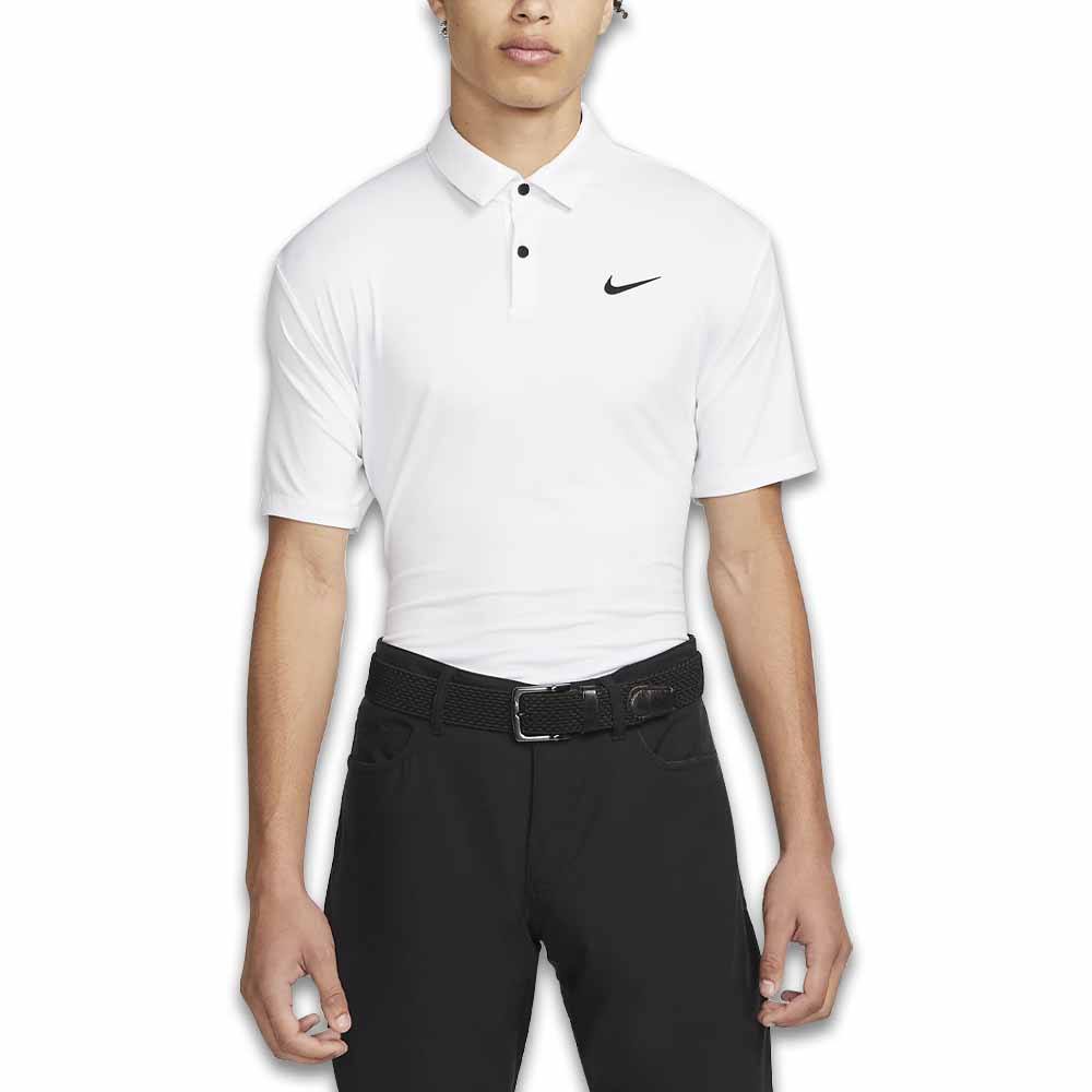 Nike Dri-FIT Tour Solid Golf Polo White/Black - Holiday24