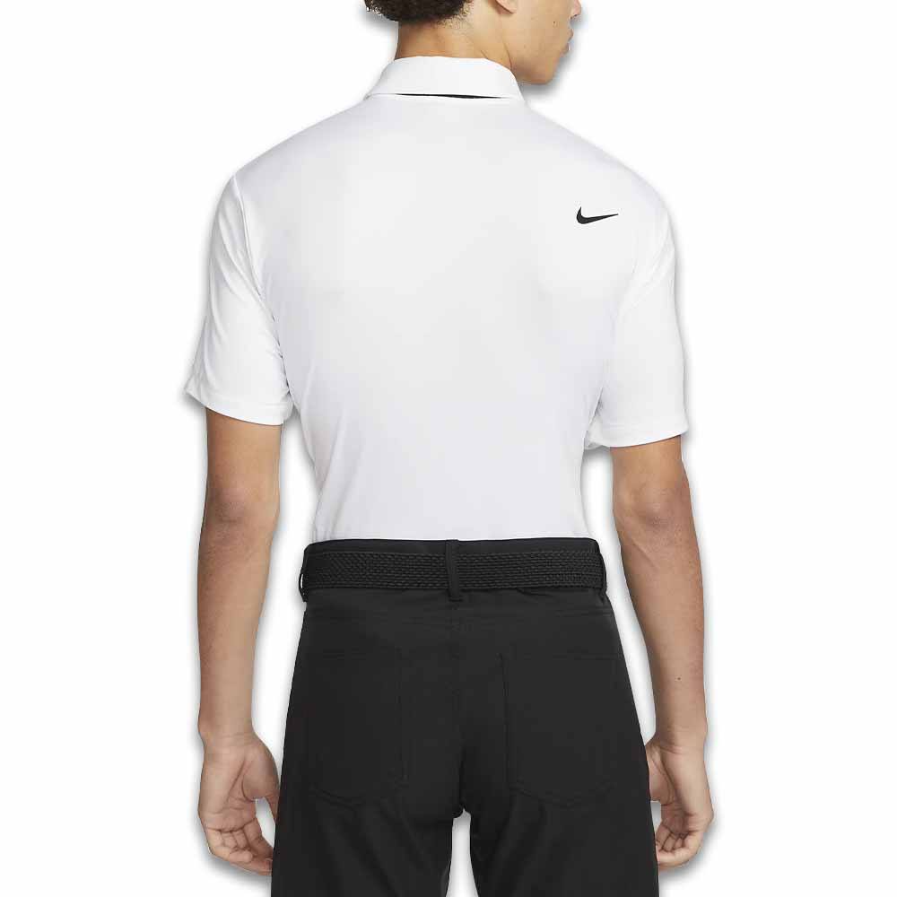 Nike Dri-FIT Tour Solid Golf Polo White/Black - Holiday24