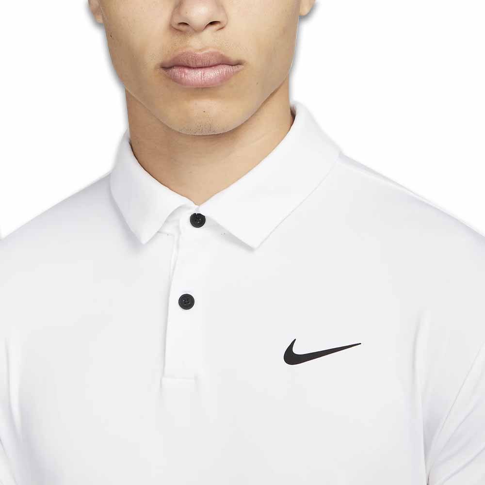 Nike Dri-FIT Tour Solid Golf Polo White/Black - Holiday24