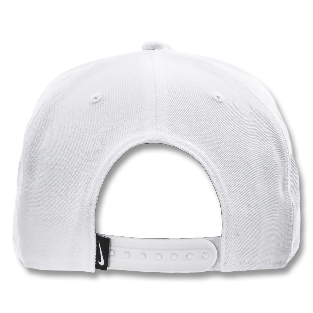 Nike Dri-FIT Pro Structured Futura Golf Cap White/Wolf Gray/Black - SU25