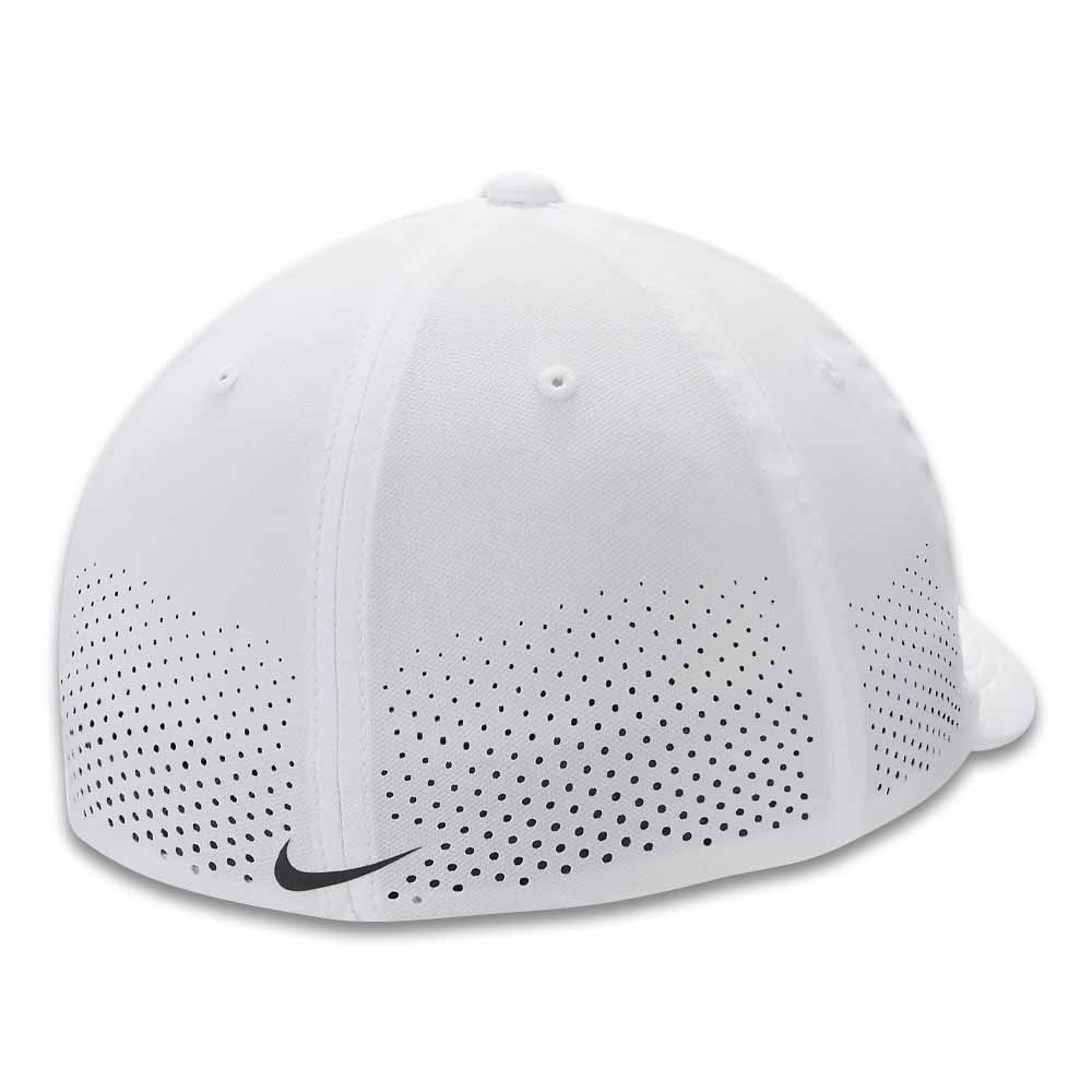 Nike Dri-FIT ADV Rise Structured Swoosh Flex Golf Cap White/Anthracite/Black - SU25