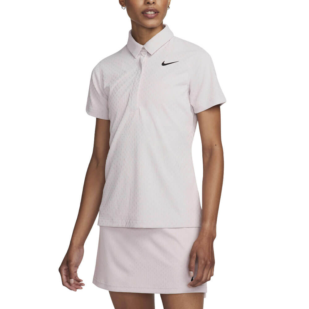 Nike Dri-FIT Tour ADV Shortsleeve Golf Polo Platinum Violet/Black - SU24 Women