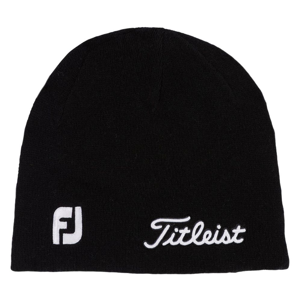 Titleist Tour Merino Golf Beanie Black/White - FW24