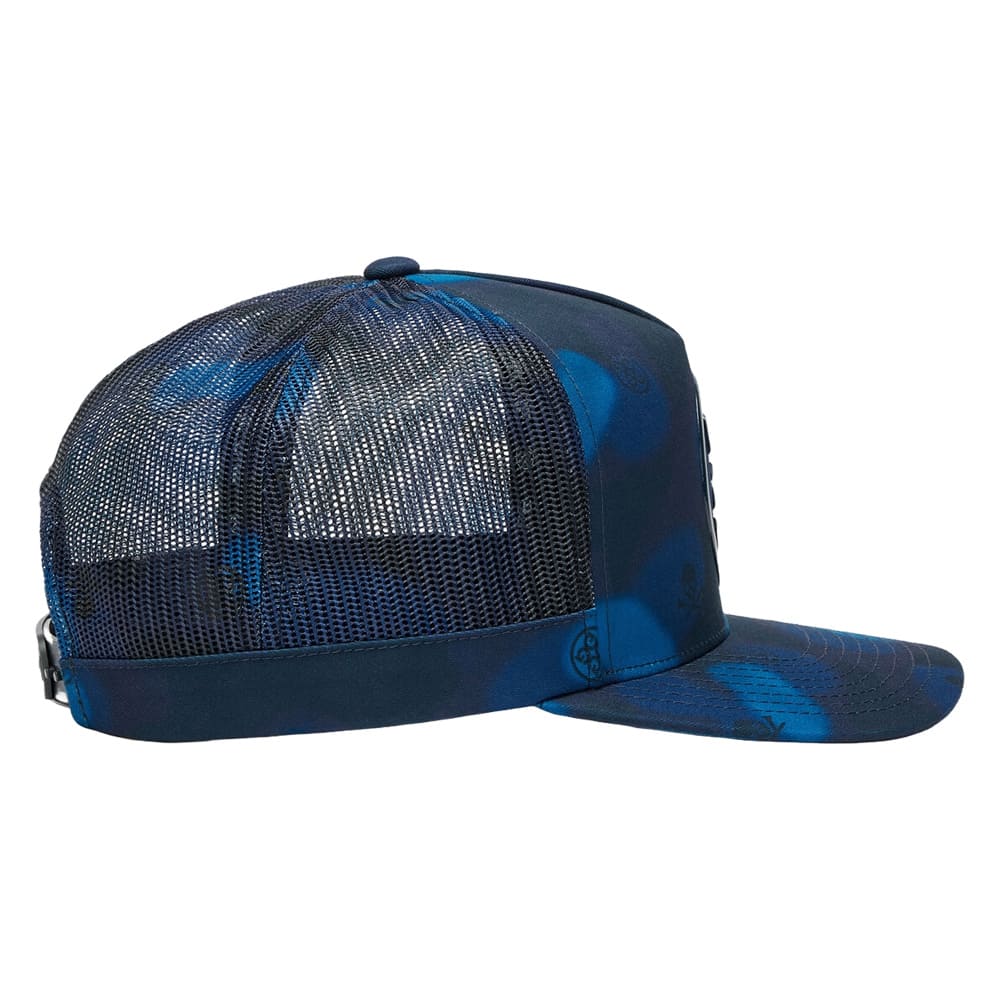 Gfore Icon Blur Camo Cotton Twill Trucker Golf Cap Twilight - FA24