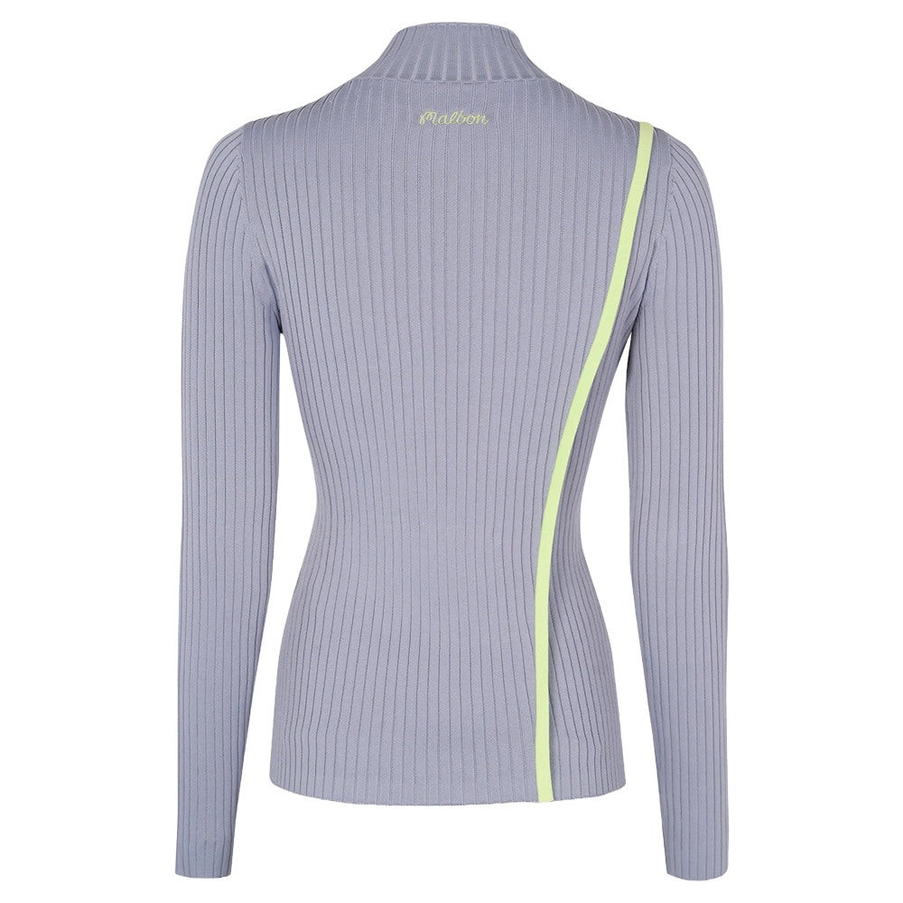 Malbon Jessica Golf Mockneck Stone - FW24 Women