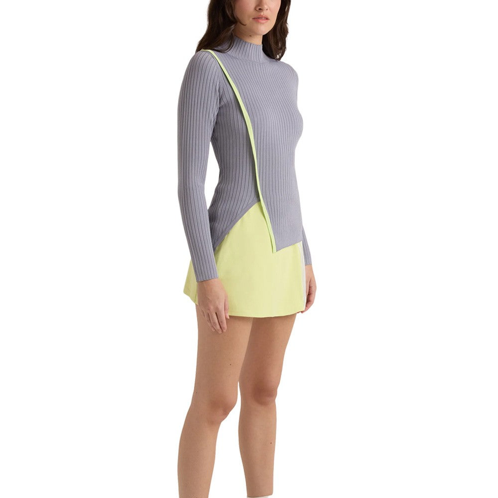 Malbon Jessica Golf Mockneck Stone - FW24 Women