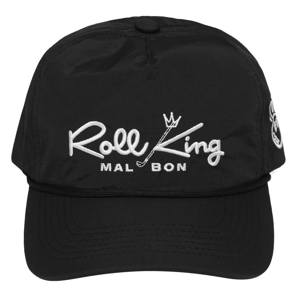 Malbon Roll King Nylon Rope Golf Cap Black - FW24