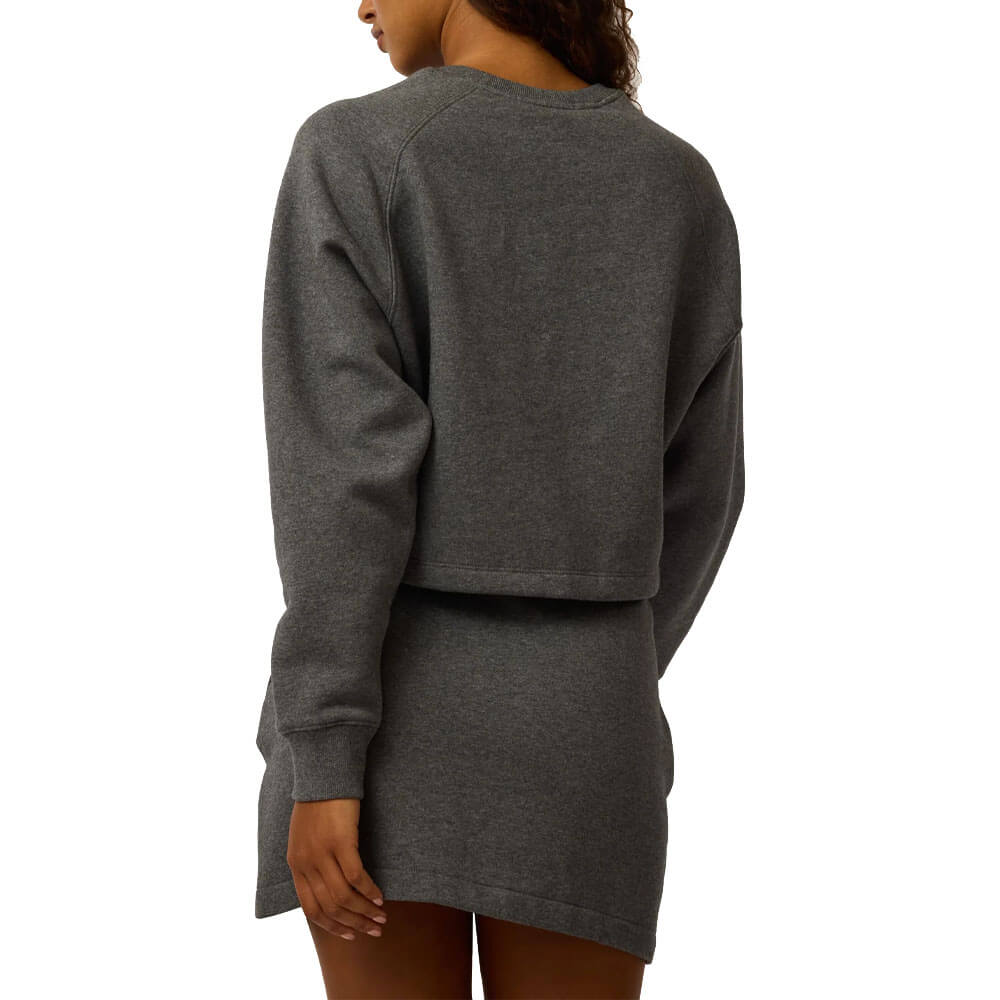 Greyson Aspen Cropped Crewneck Golf Sweater Smoke Heather - FA24 Women