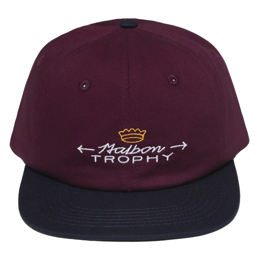 Malbon Trophy Painters Golf Cap Burgundy - FW24