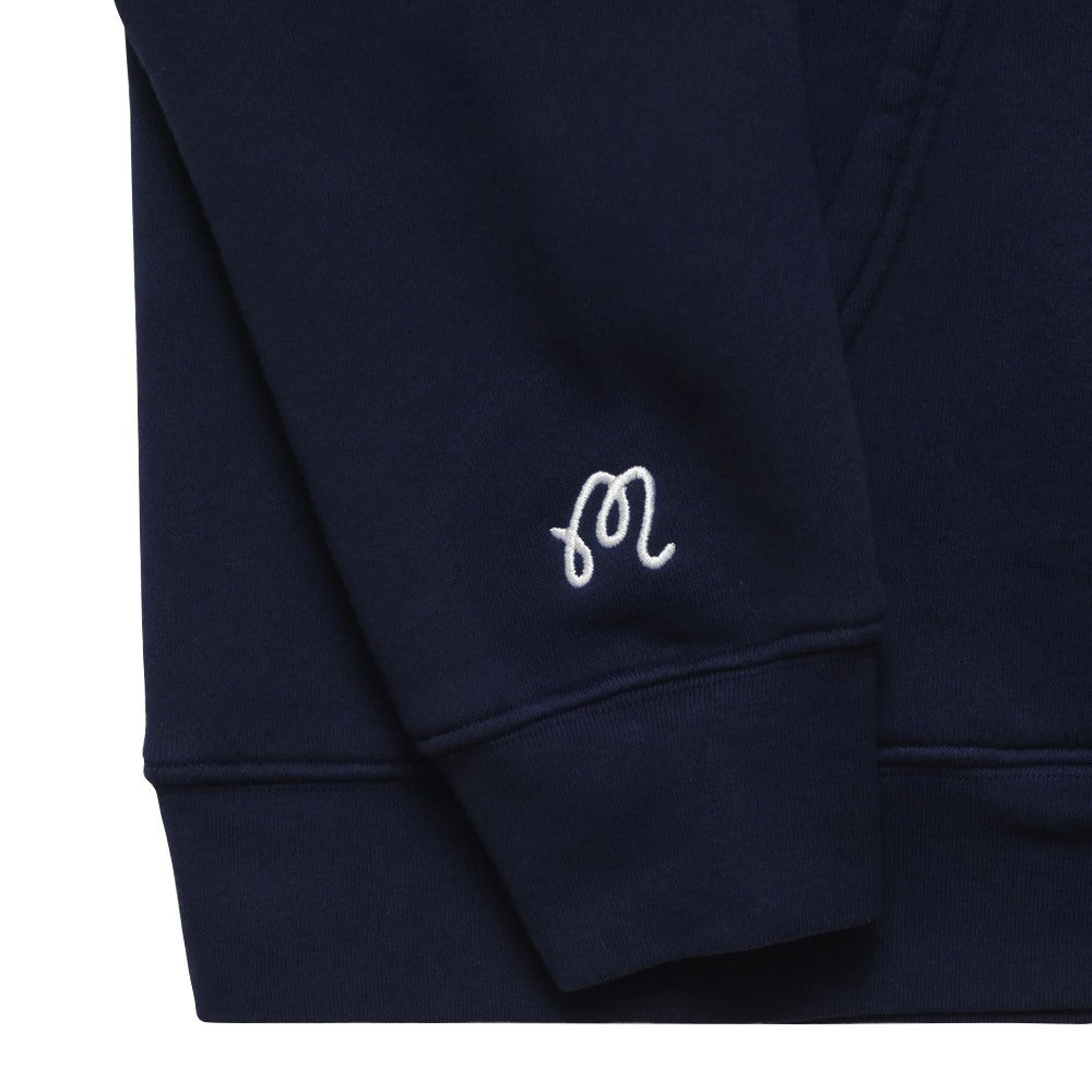 Malbon Trophy Hoodie Golf Jacket Navy - FW24