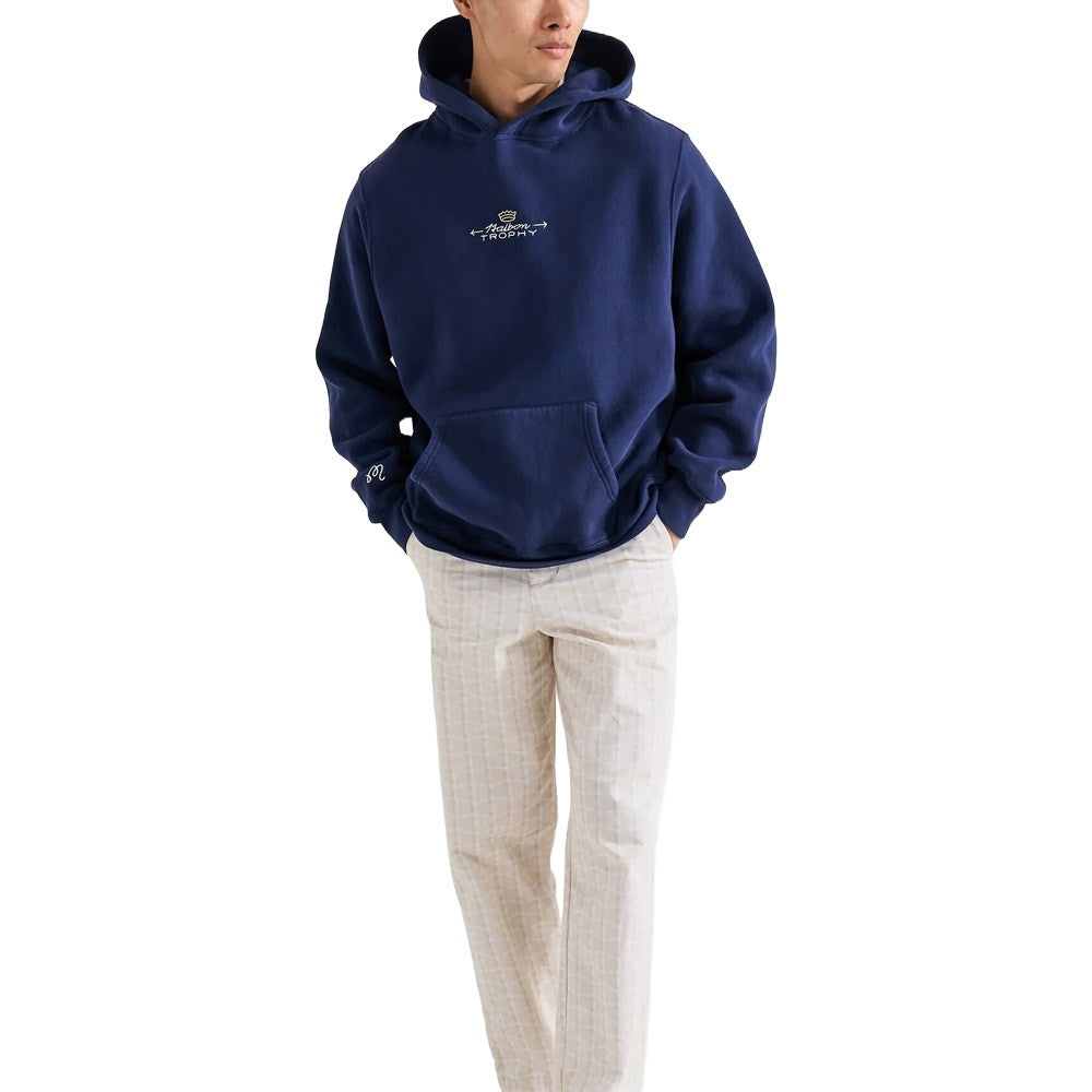 Malbon Trophy Hoodie Golf Jacket Navy - FW24