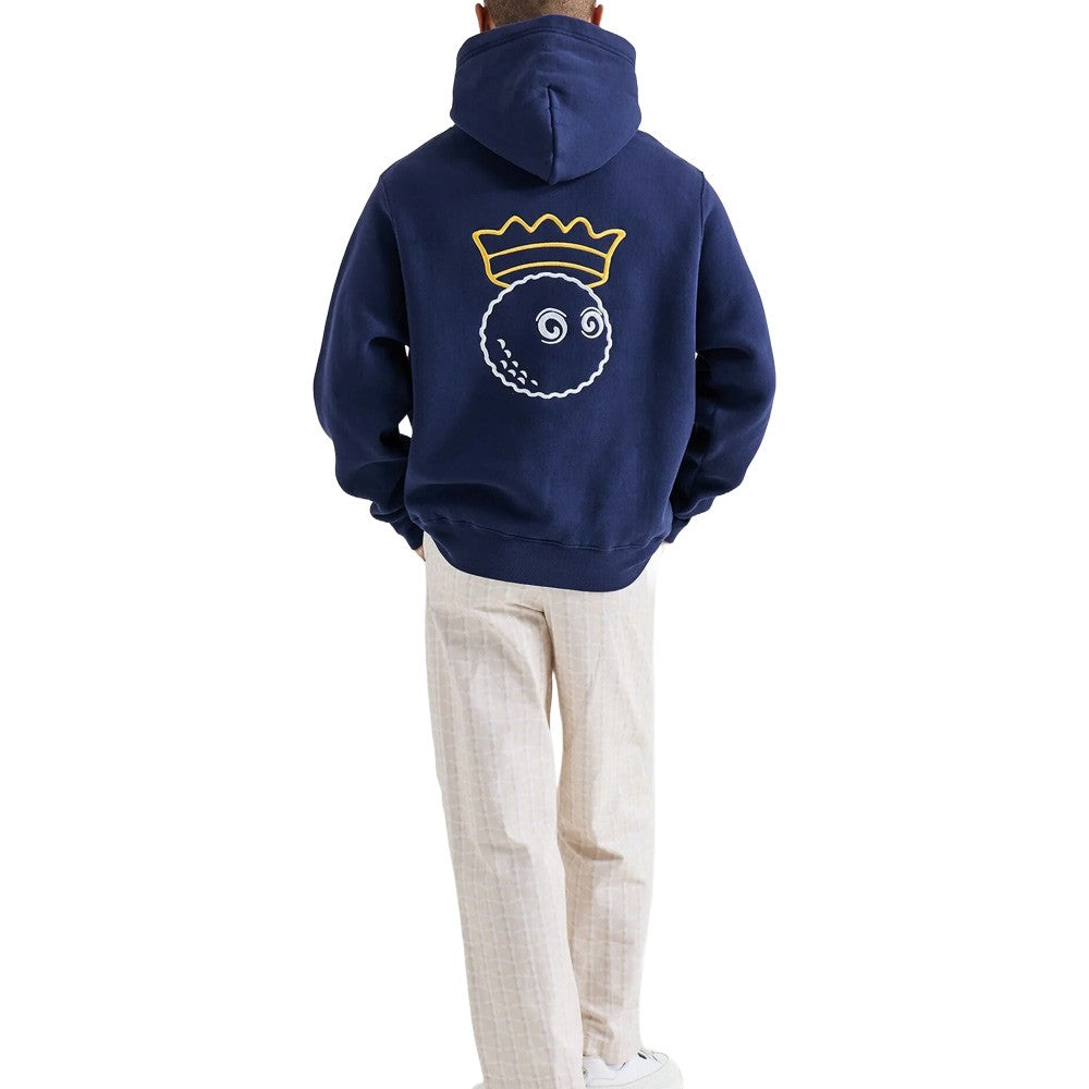 Malbon Trophy Hoodie Golf Jacket Navy - FW24