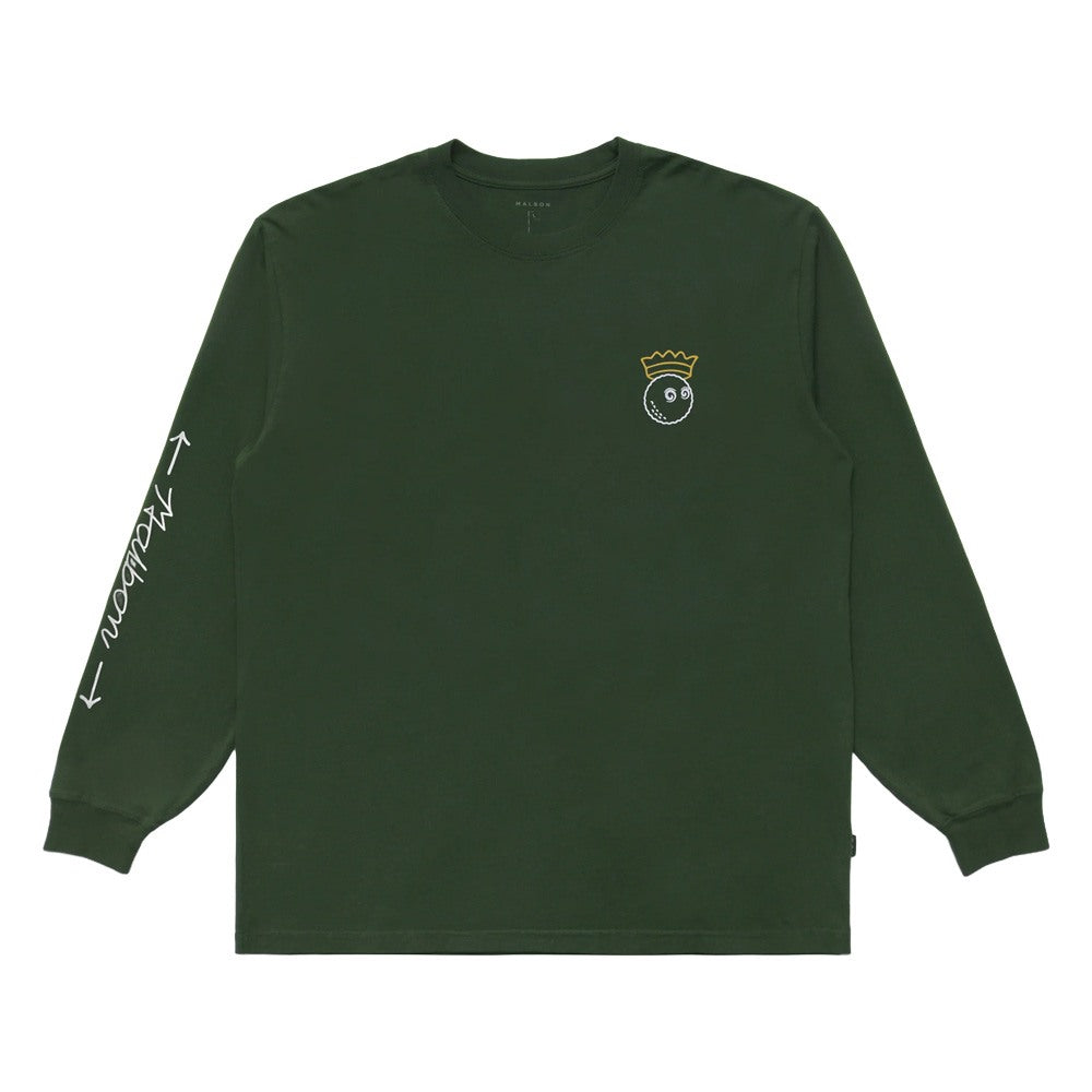 Malbon Trophy LS Golf T-Shirt Green - FW24