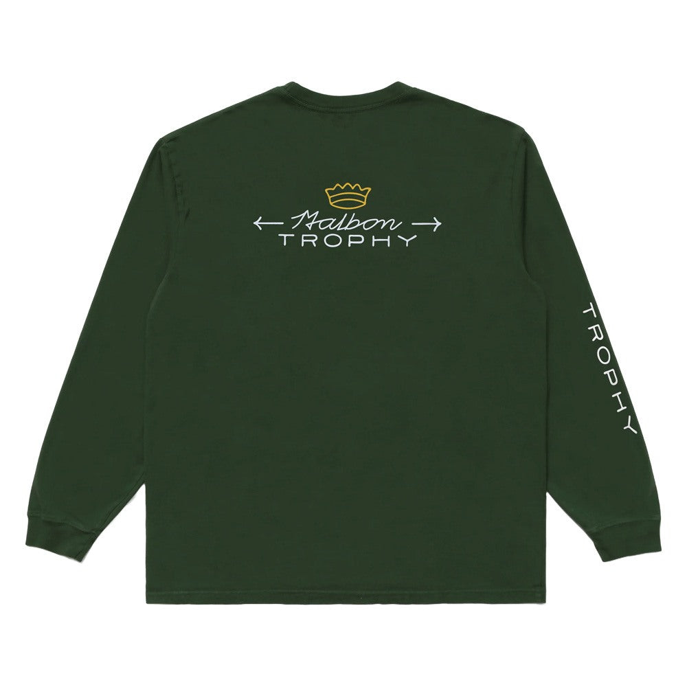 Malbon Trophy LS Golf T-Shirt Green - FW24