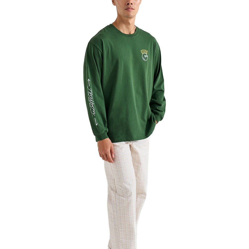 Malbon Trophy LS Golf T-Shirt Green - FW24