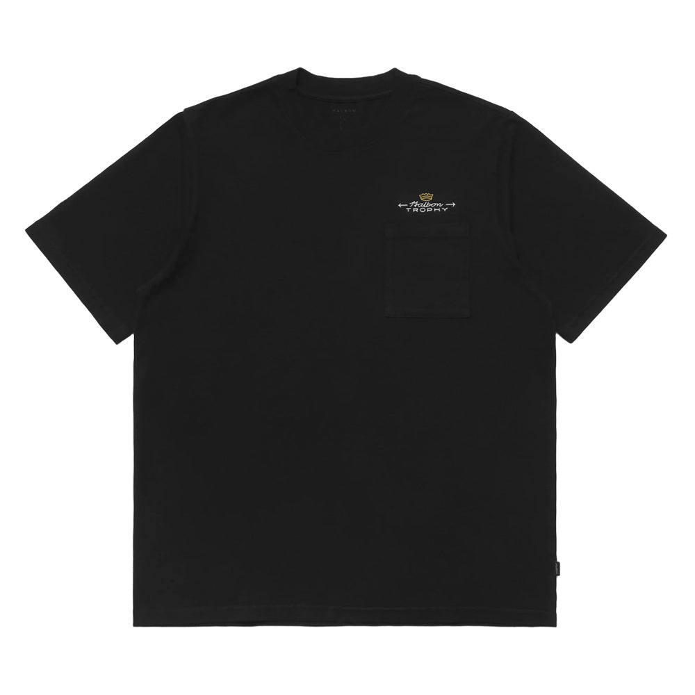 Malbon Trophy Pocket Golf T-Shirt Black - FW24