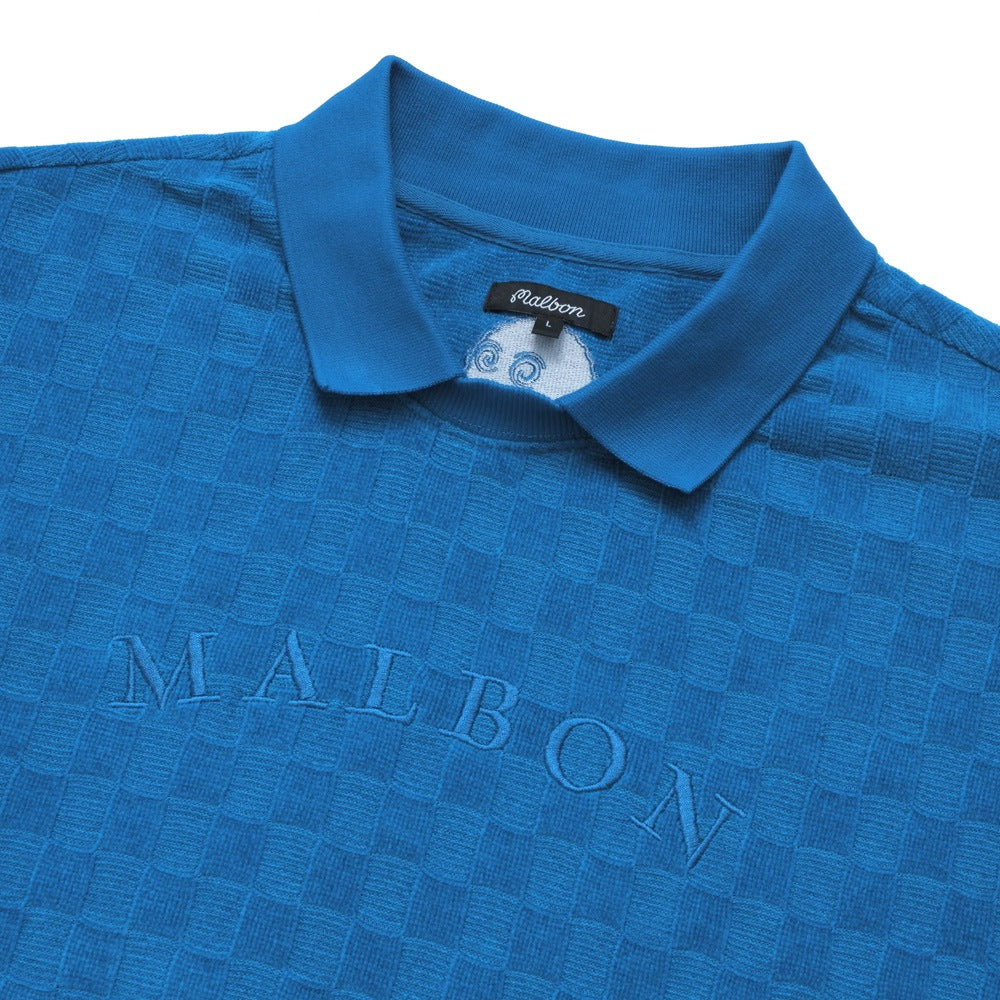 Malbon Yukon Fleece Golf Sweater Royal - FW24