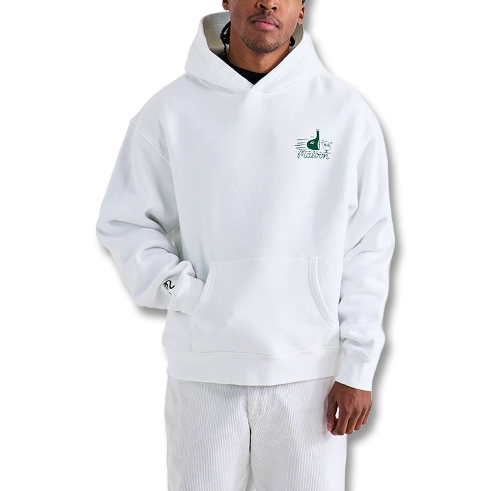 Malbon Follow Thru Hoodie Golf Jacket White - FW24